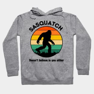 sasquatch retro style doesn't belive in you either Hoodie